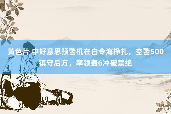 黄色片 中好意思预警机在白令海挣扎，空警500镇守后方，率领轰6冲破禁绝