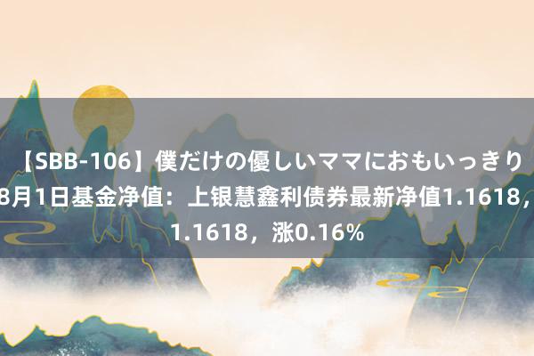 【SBB-106】僕だけの優しいママにおもいっきり甘えたい 8月1日基金净值：上银慧鑫利债券最新净值1.1618，涨0.16%