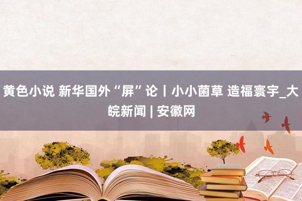 黄色小说 新华国外“屏”论丨小小菌草 造福寰宇_大皖新闻 | 安徽网