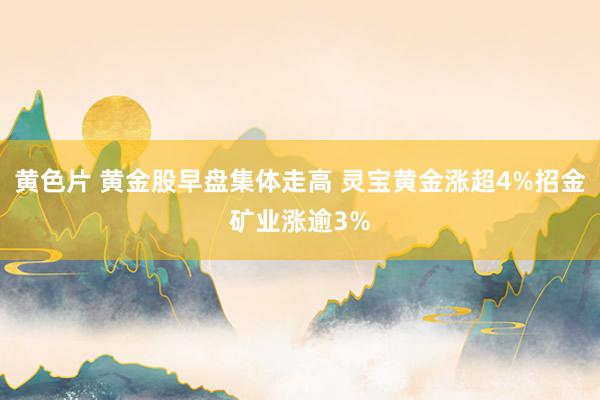 黄色片 黄金股早盘集体走高 灵宝黄金涨超4%招金矿业涨逾3%