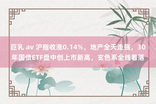 巨乳 av 沪指收涨0.14%，地产全天走强，30年国债ETF盘中创上市新高，玄色系全线着落